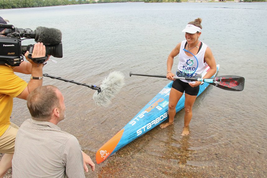 Grand Slam auf dem Wasser: beim EVN Sup Cup traf sich heute wieder die Elite der Stehpaddler auf dem Sundh&auml;user See