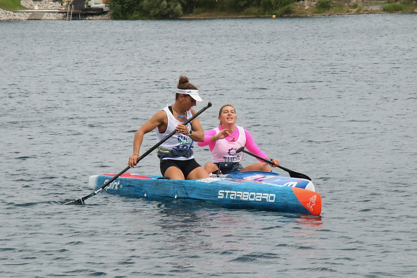 Grand Slam auf dem Wasser: beim EVN Sup Cup traf sich heute wieder die Elite der Stehpaddler auf dem Sundh&auml;user See