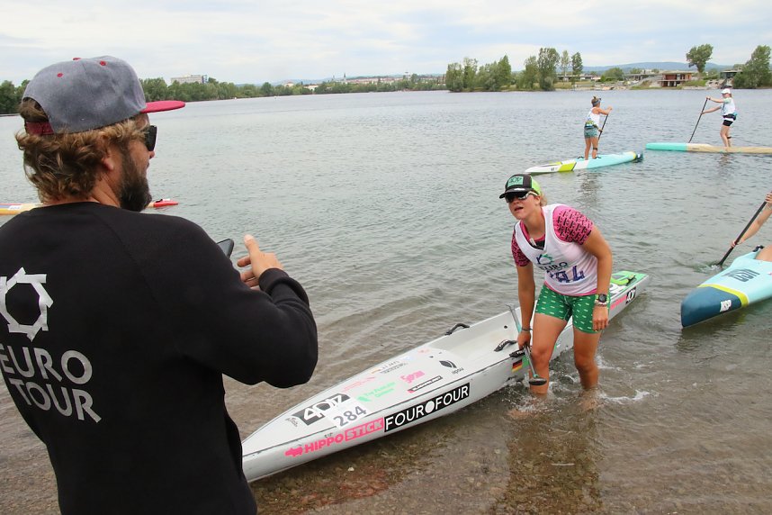 Grand Slam auf dem Wasser: beim EVN Sup Cup traf sich heute wieder die Elite der Stehpaddler auf dem Sundh&auml;user See