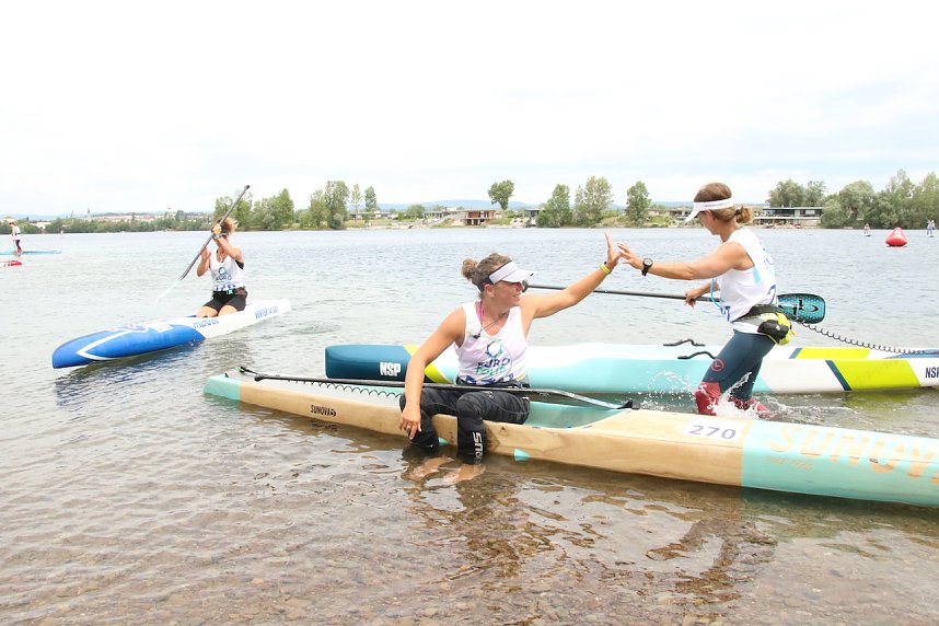 Grand Slam auf dem Wasser: beim EVN Sup Cup traf sich heute wieder die Elite der Stehpaddler auf dem Sundh&auml;user See