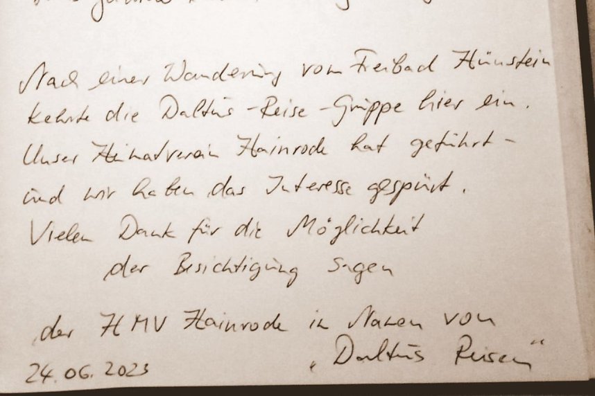 Daltus � Reisen war am H&uuml;nstein