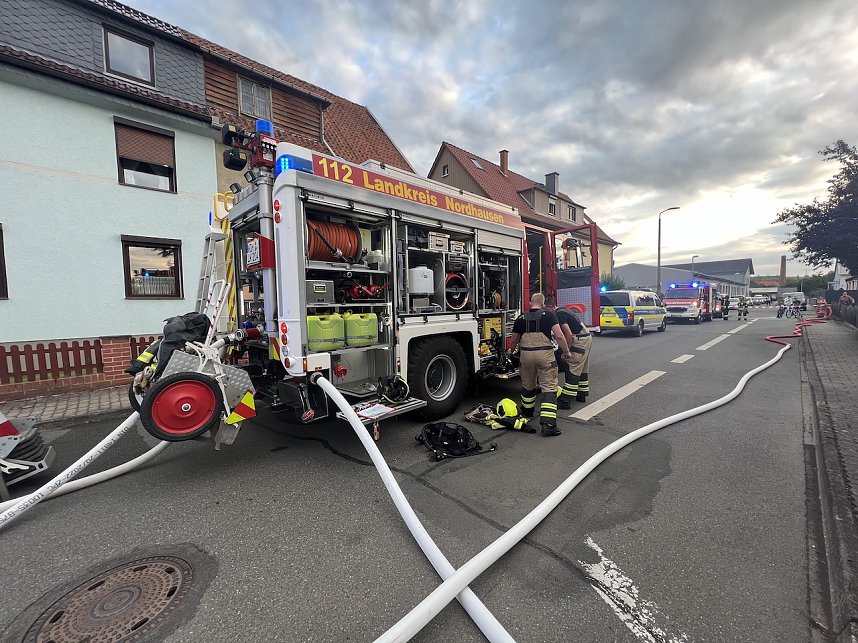 Fotos vom Feuer in Salza