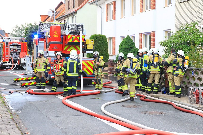 Fotos vom Feuer in Salza