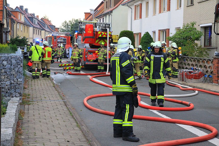 Fotos vom Feuer in Salza