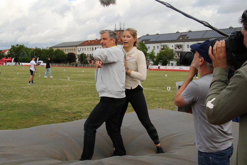Sportabzeichen-Tour des Deutschen Olympischen Sportbundes macht Halt in Nordhausen
