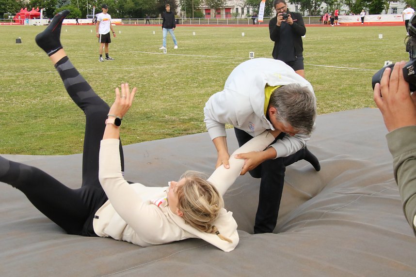 Sportabzeichen-Tour des Deutschen Olympischen Sportbundes macht Halt in Nordhausen
