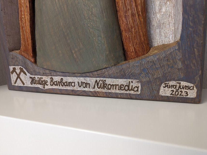 Schutzpatronin Barbara - Holzkunst von Tura Jursa