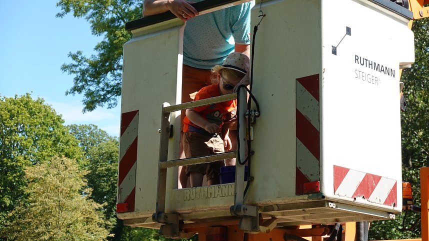 Der Vormittag des Parknicks geh&ouml;rte bereits den Familien