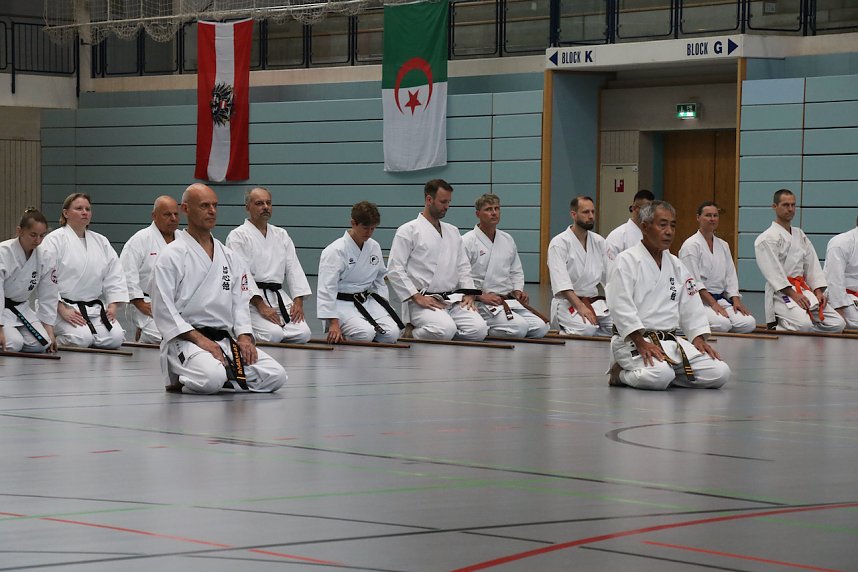 Internationales Karate-Training in der Wiedigsburg-Halle