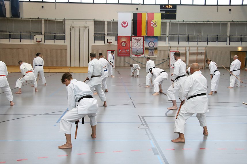 Internationales Karate-Training in der Wiedigsburg-Halle