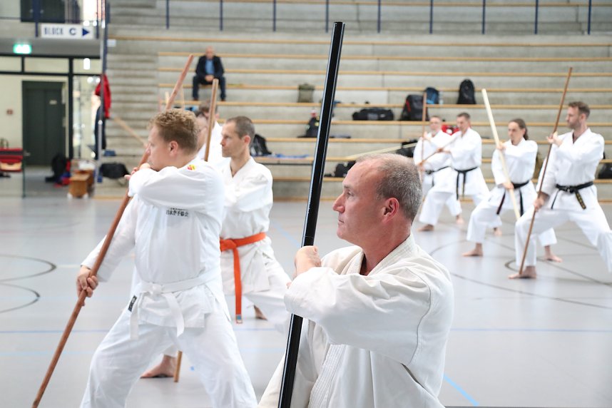 Internationales Karate-Training in der Wiedigsburg-Halle