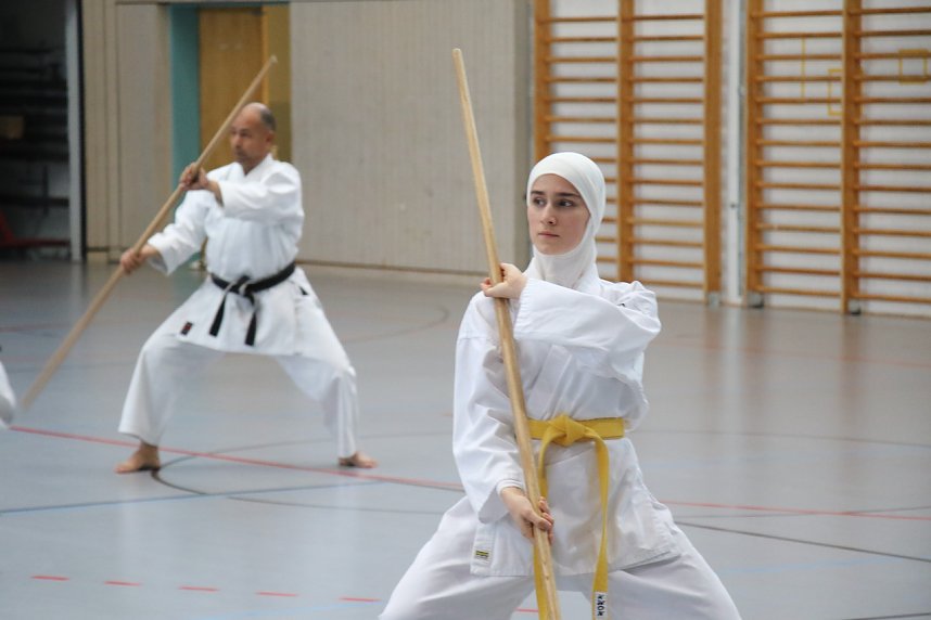Internationales Karate-Training in der Wiedigsburg-Halle