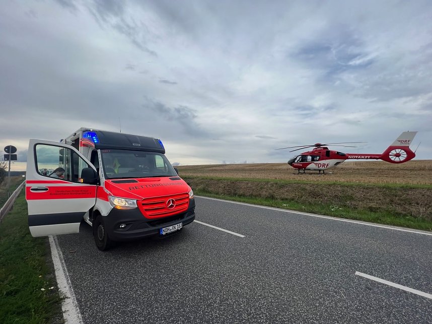 Unfall auf der B4 heute Nachmittag 