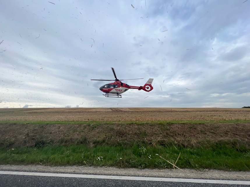 Unfall auf der B4 heute Nachmittag 