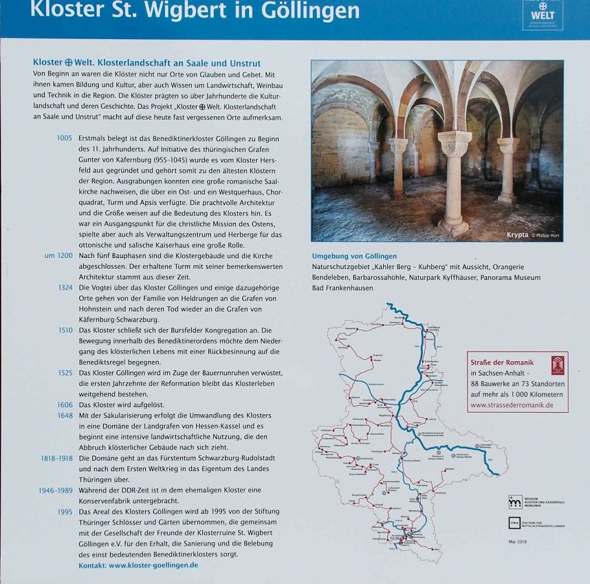 Peter Blei unterwegs im Kloster G&ouml;llingen