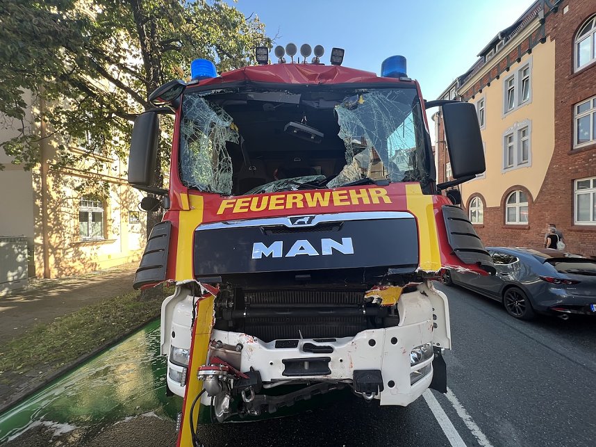 Feuerwehrunfall in Nordhausen