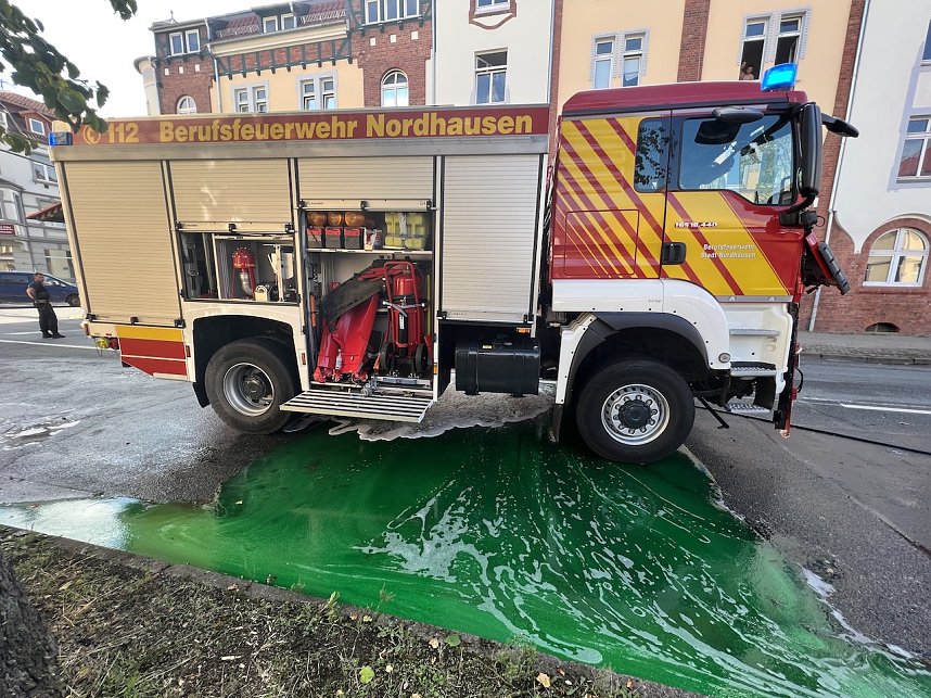 Feuerwehrunfall in Nordhausen