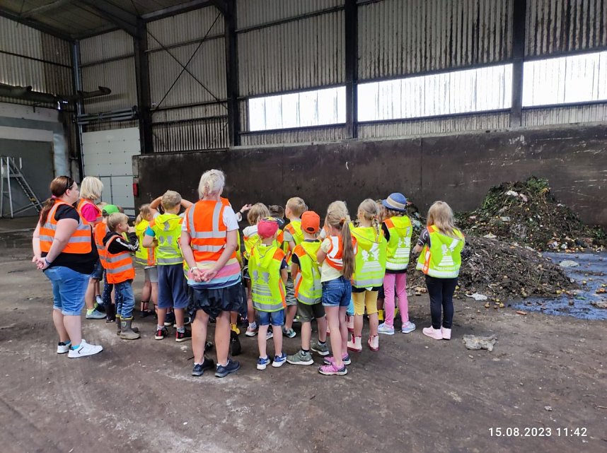 Projekttag im Abfallwirtschaftszentrum