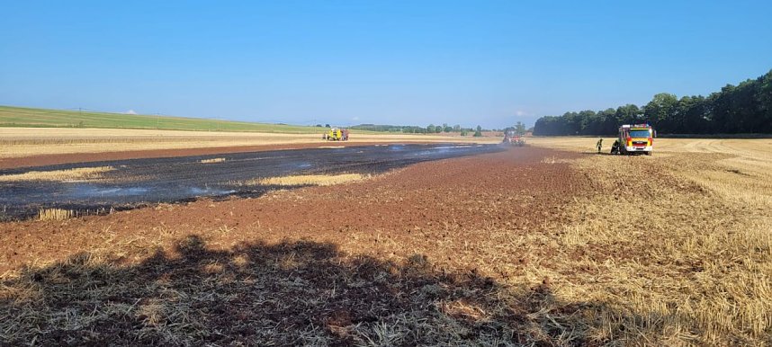 Feldbrand bei Kleinwechsungen