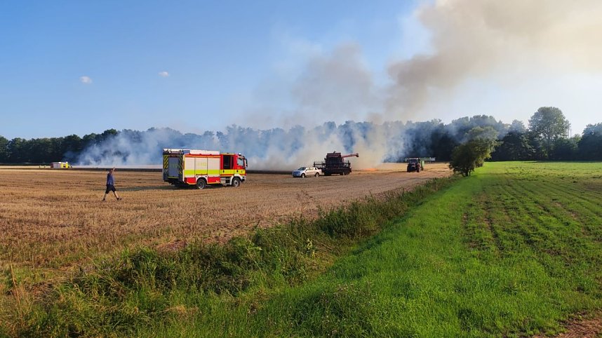 Feldbrand bei Kleinwechsungen