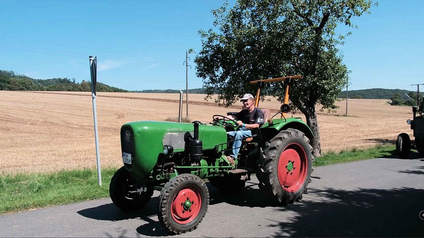 Peter Blei unterwegs auf dem Schleppertreffen in Herrmannsacker