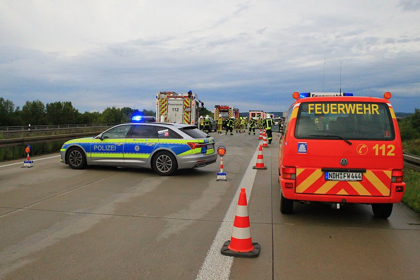 Schwerer Unfall auf der A38