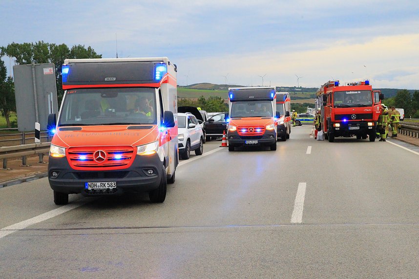 Schwerer Unfall auf der A38