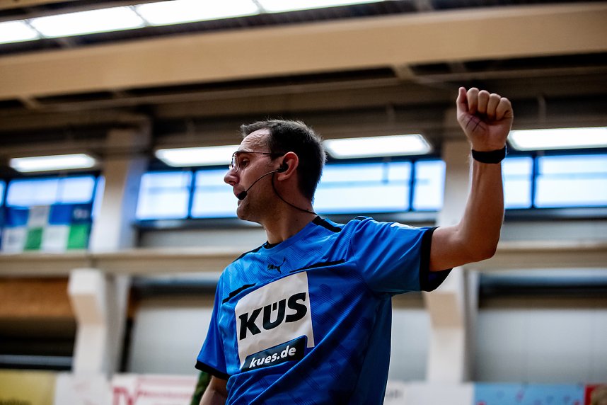 L&uuml;bbecke gegen den HC Elbflorenz in der Ballspielhalle Nordhausen