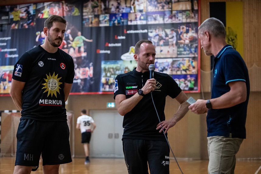 L&uuml;bbecke gegen den HC Elbflorenz in der Ballspielhalle Nordhausen