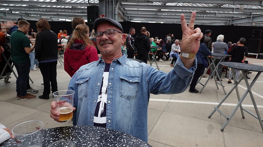 Rock f&uuml;r den Frieden auf dem Parkdeck der Echter Nordh&auml;user Marktpassage