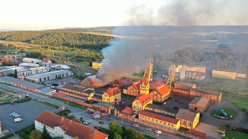 Feuer im Gel&auml;nde der NDH Entsorgungsbetreibergesellschaft