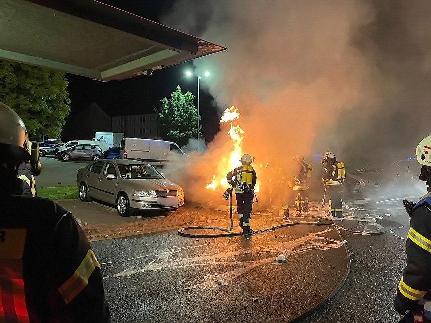 Pkw-Brand in Sollstedt