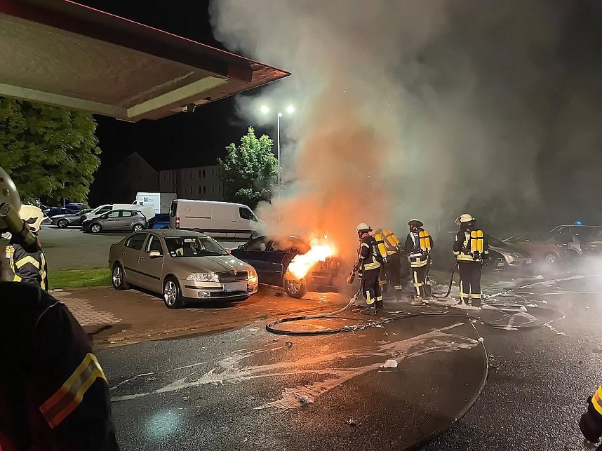Pkw-Brand in Sollstedt