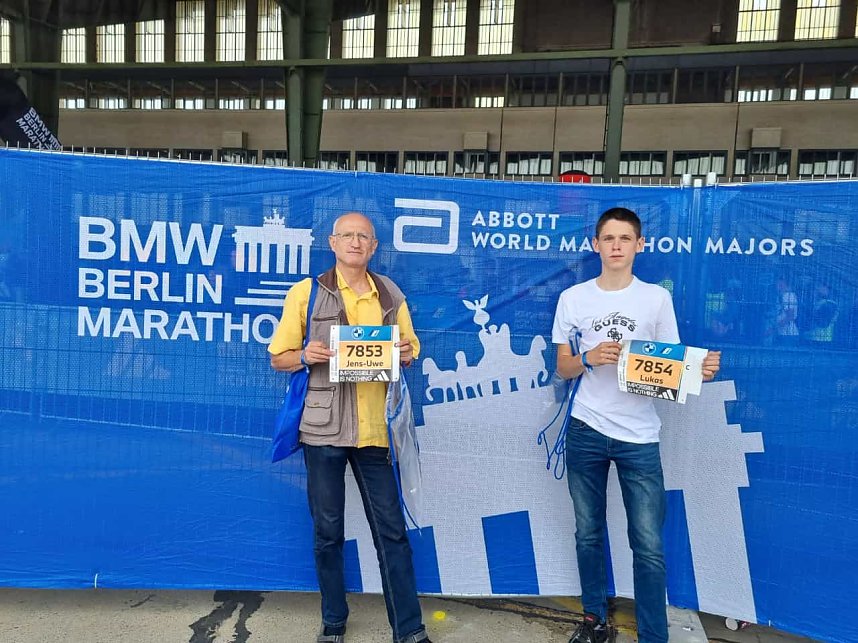 Zwei Nordh&auml;user beim Berlin Marathon
