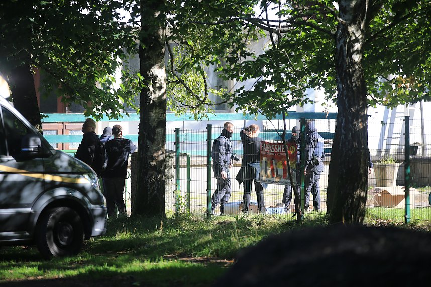 Polizeieinsatz am Hufhaus