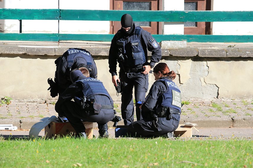 Polizeieinsatz am Hufhaus