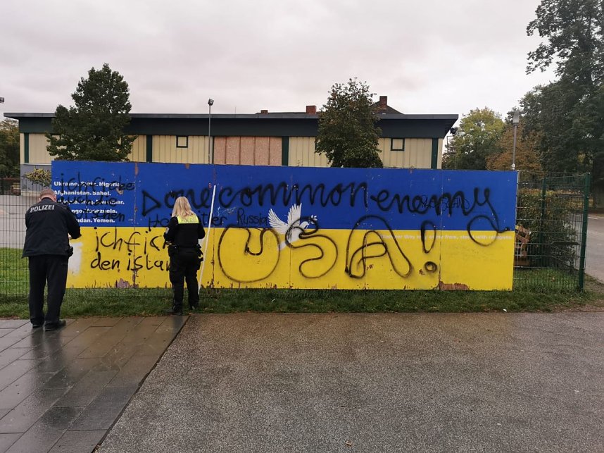 Schmierereien auf dem Petersberg