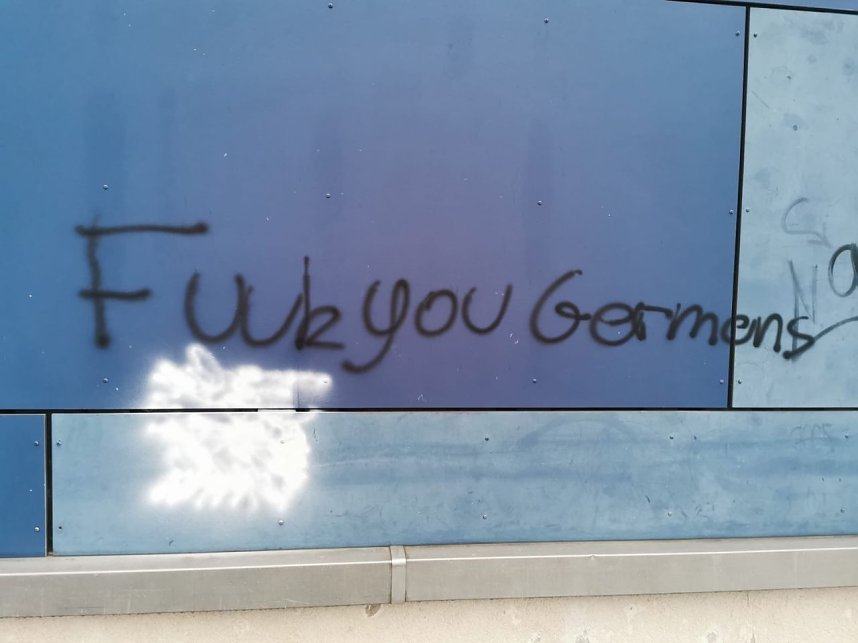 Schmierereien auf dem Petersberg