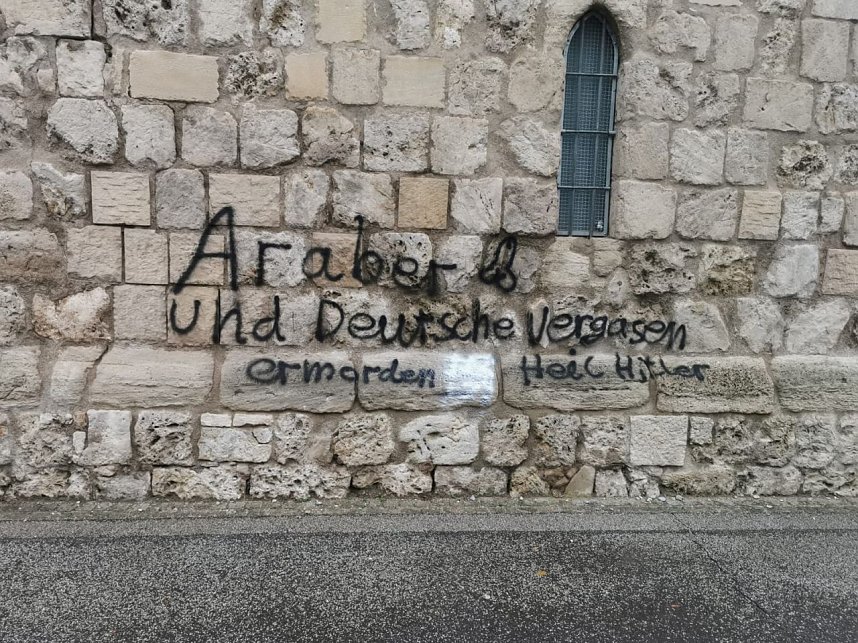 Schmierereien auf dem Petersberg