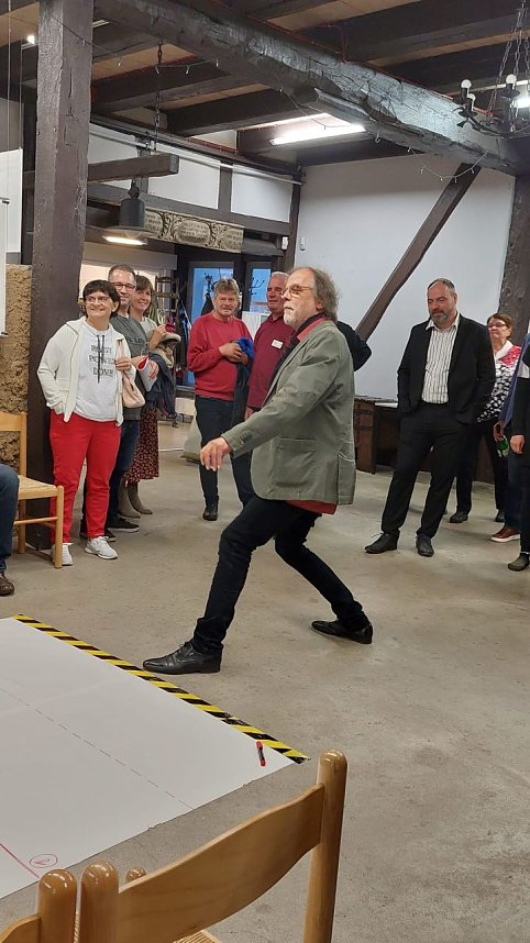 Hier wurde um die Wette gespuckt