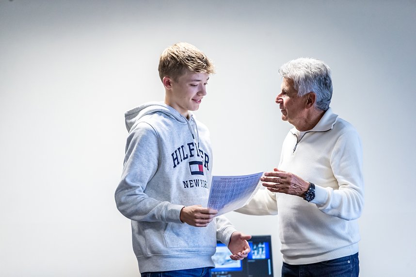 J&uuml;rgen May am Humboldt Gymnasium