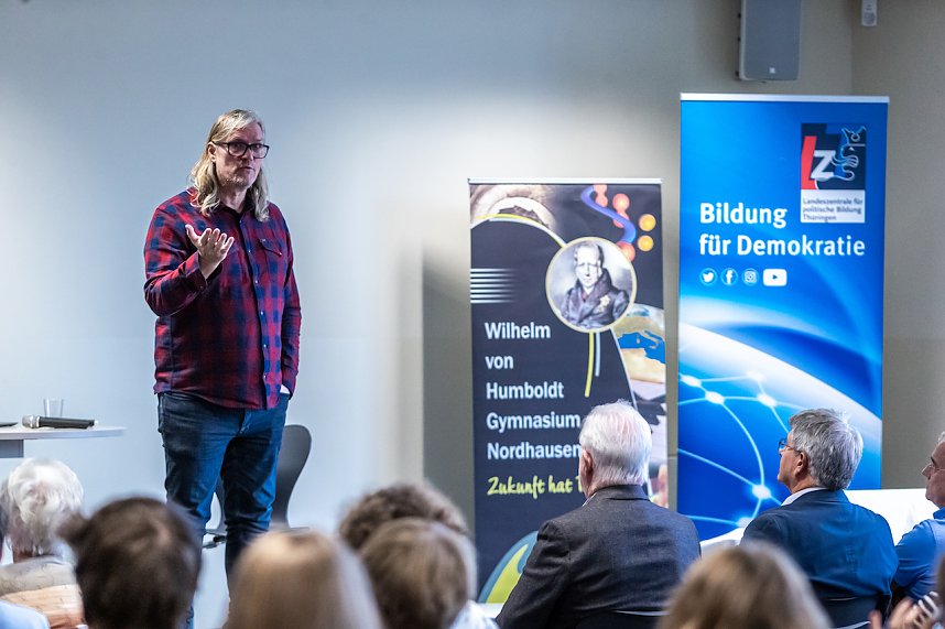 J&uuml;rgen May am Humboldt Gymnasium