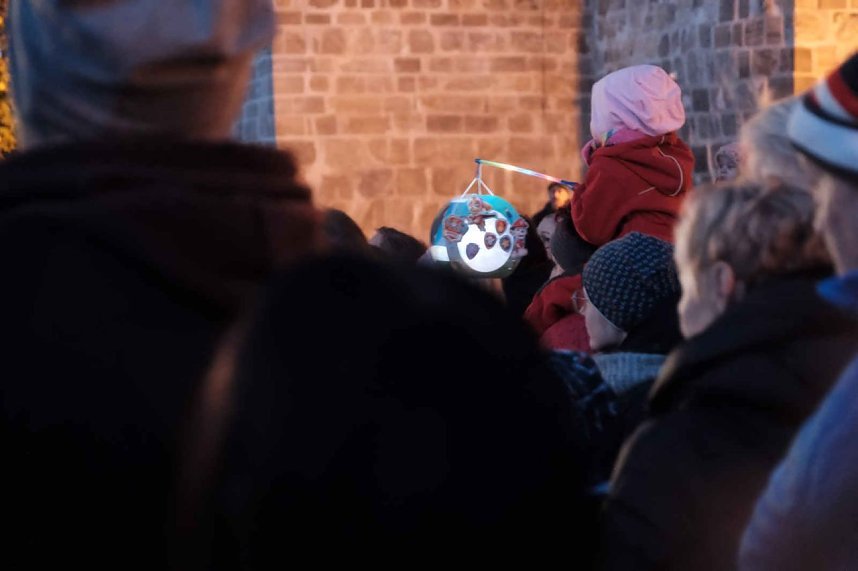 Martinsfeier und - Feuer in Nordhausen