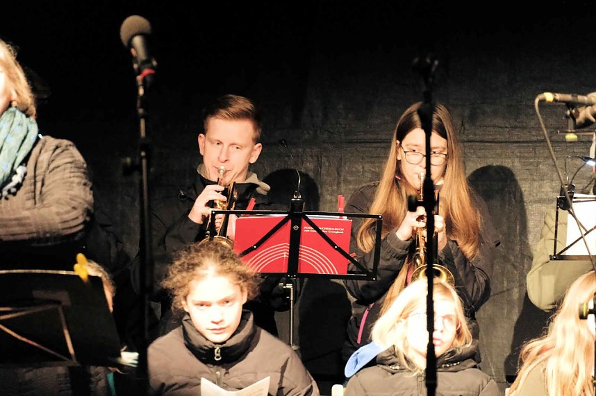 Martinsfeier und - Feuer in Nordhausen