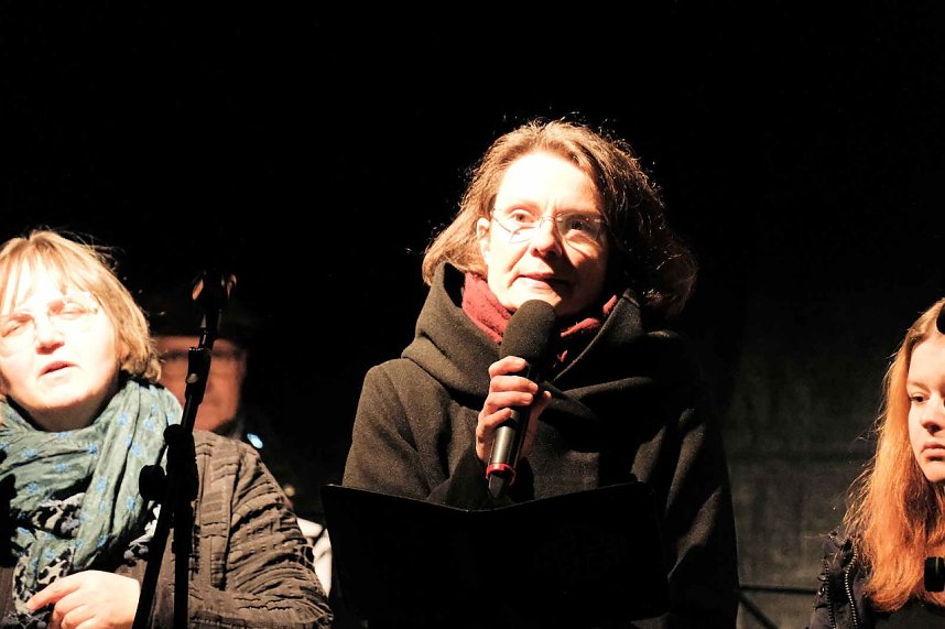 Martinsfeier und - Feuer in Nordhausen