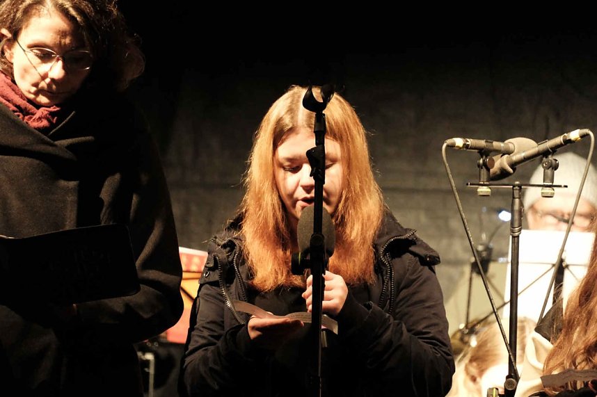 Martinsfeier und - Feuer in Nordhausen