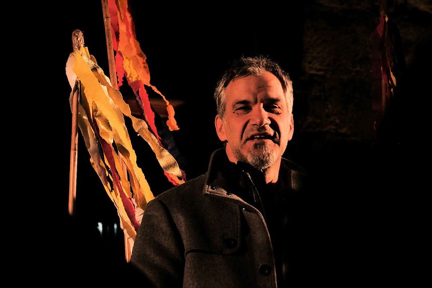 Martinsfeier und - Feuer in Nordhausen