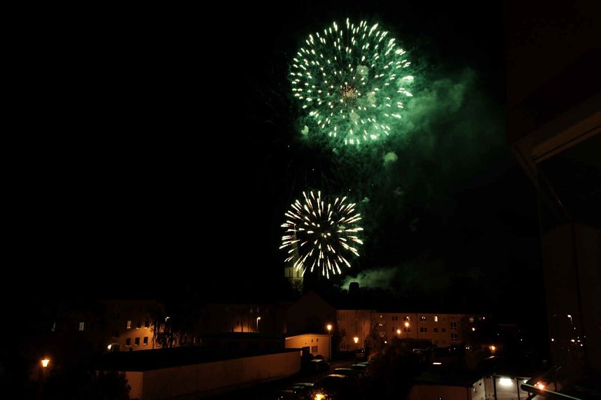 Martinsfeier und - Feuer in Nordhausen