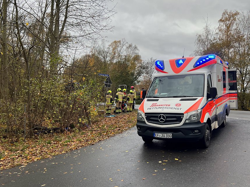 Unfall zwischen Petersdorf und Nordhausen