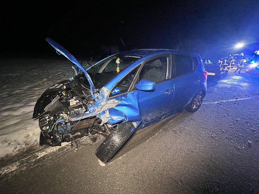 Gl&auml;tteunfall vor Wolkramshausen